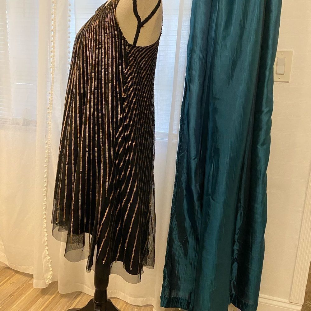 Falling Chase Mesh Sequinned Maternity Dress, Xs - image 7